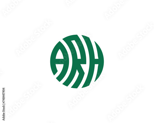 ARH logo design vector template photo