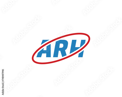 ARH logo design vector template photo