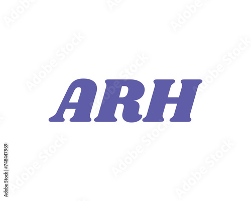 ARH logo design vector template