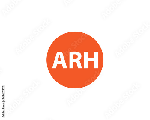 ARH logo design vector template photo