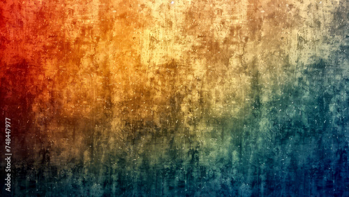 Grunge gradient texture in red, yellow, green and blue tones