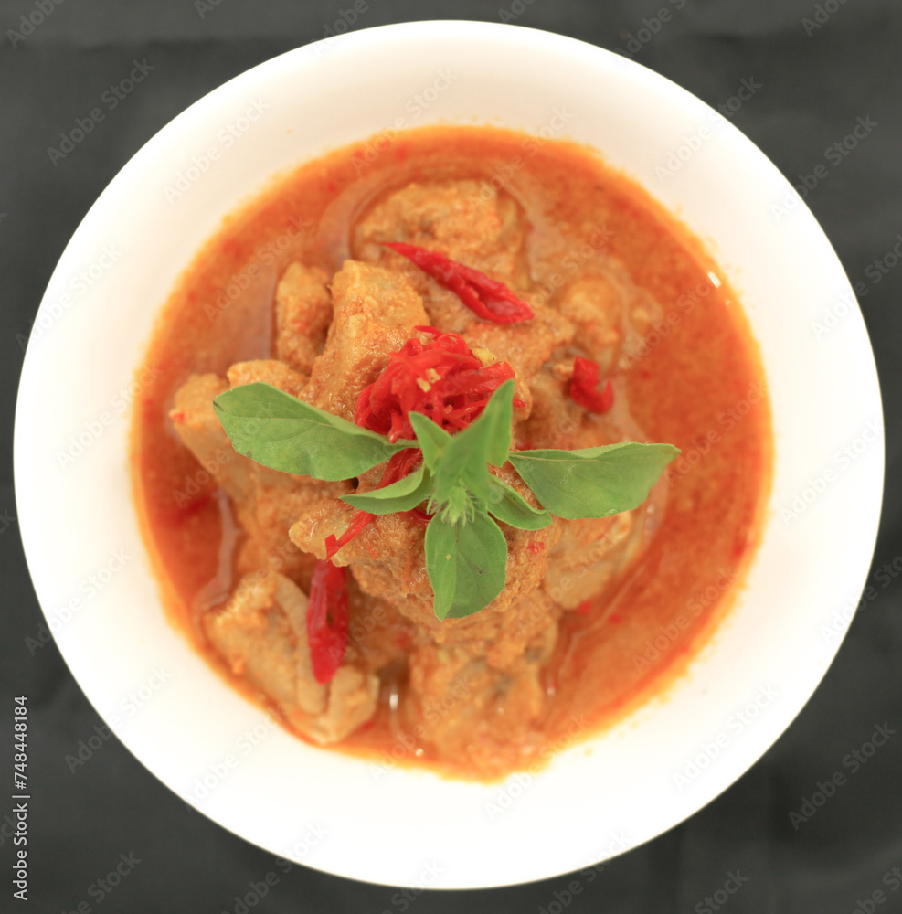 Tuna Fish with Spicy Sauce (Rica-Rica) was a very delicious dish with combination of traditional hot and spicy bumbu (rica-rica) from Manado cuisine of North Sulawesi, Indonesia.
Tuna Fish with Spicy Sauce (Rica-Rica) was a very delicious dish with combination of traditional hot and spicy bumbu (rica-rica) from Manado cuisine of North Sulawesi, Indonesia.