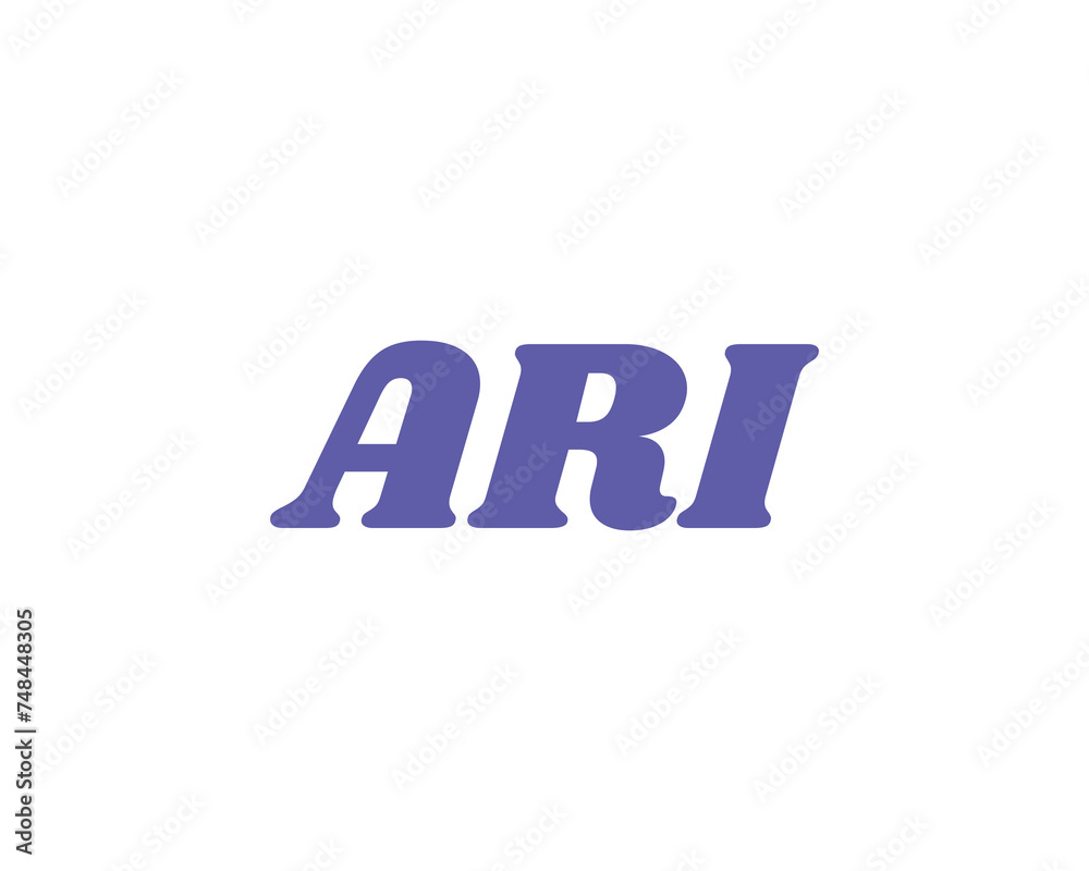 ARI logo design vector template ARI logo design vector template