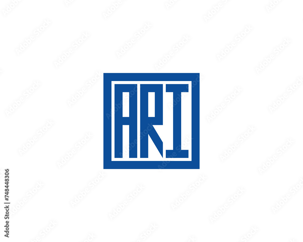 ARI logo design vector template