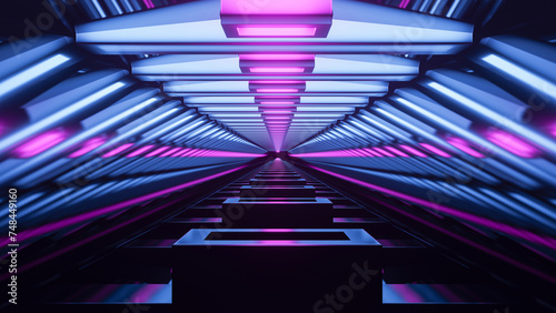 Abstract Cyberspace Tunnel ...