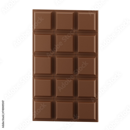 3D Rendering Chocolate Icon Object