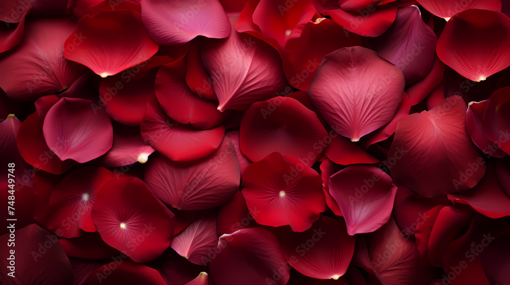 Close-up of scattered petals conveys romance and elegance Close-up of scattered petals conveys romance and elegance