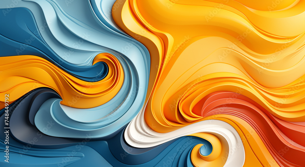 abstract background with waves