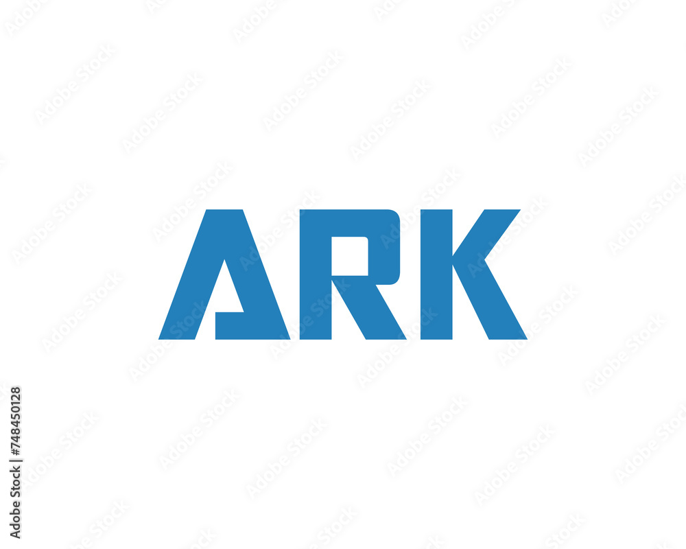 ARK logo design vector template