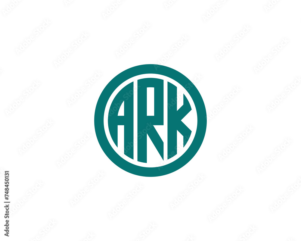 ARK logo design vector template