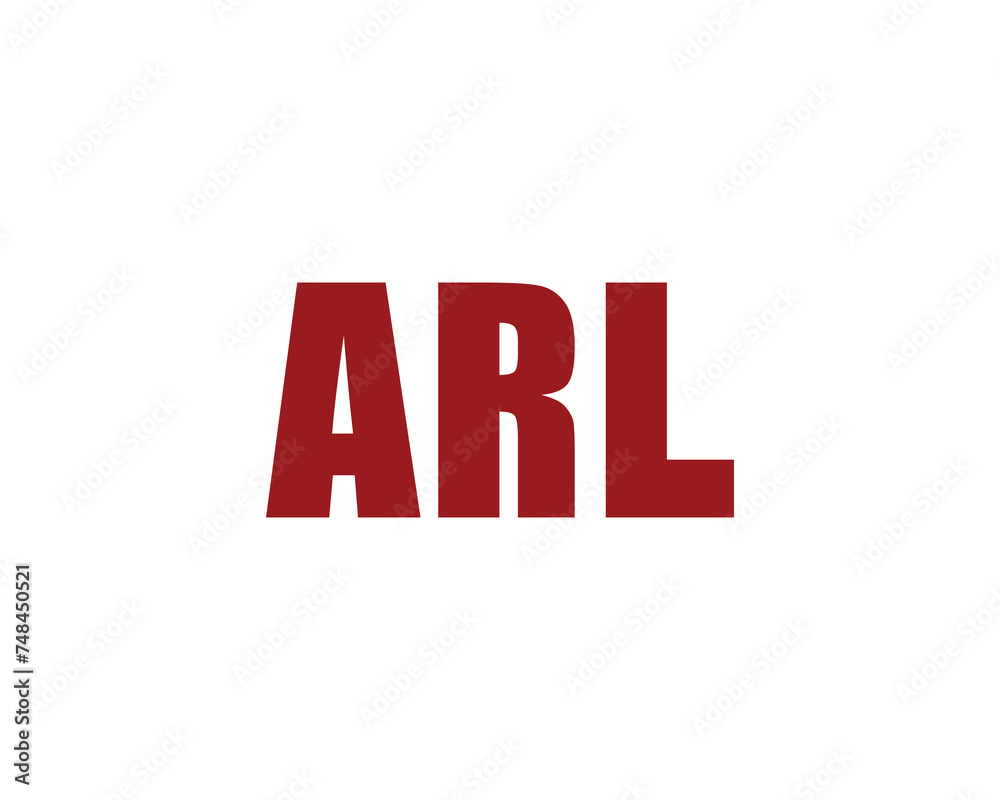 ARL logo design vector template ARL logo design vector template