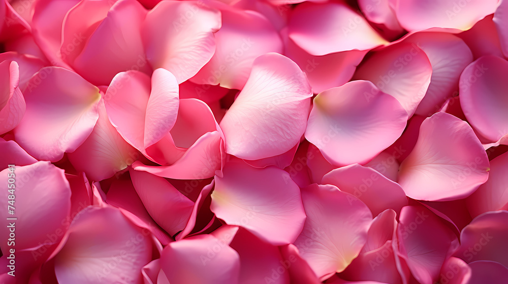Close-up of scattered petals conveys romance and elegance Close-up of scattered petals conveys romance and elegance