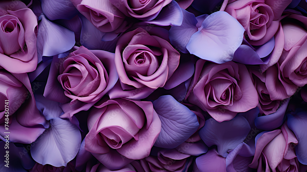 Close-up of scattered petals conveys romance and elegance Close-up of scattered petals conveys romance and elegance