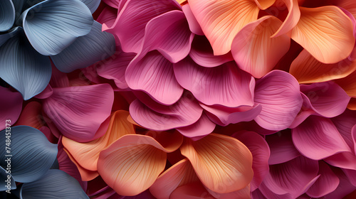 Close-up of scattered petals conveys romance and elegance © Derby