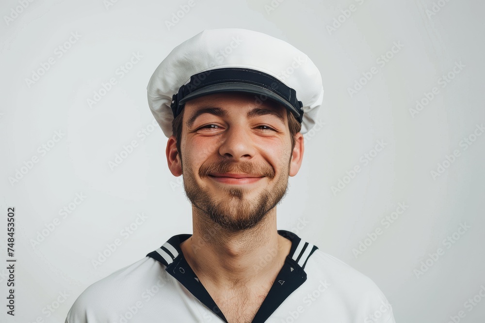 a seaman sailor man, his captivating smile complemented by the crisp elegance of his white uniform, evoking a sense of maritime grace. a seaman sailor man, his captivating smile complemented by the crisp elegance of his white uniform, evoking a sense of maritime grace.