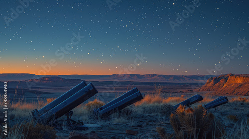 Starry Night Skies Through a Telescope