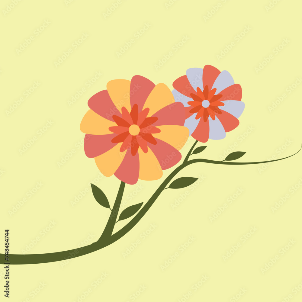 Naklejka premium abstract floral background