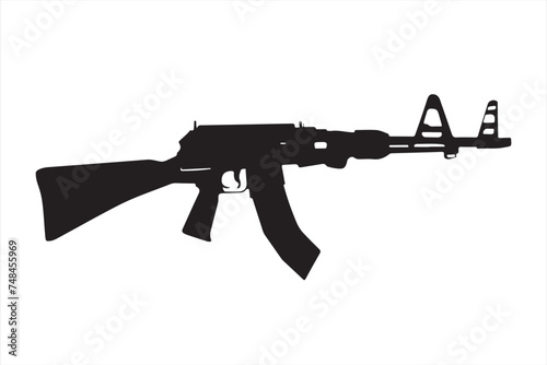 assault rifle illustration