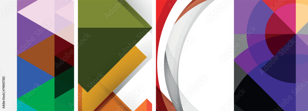 Sleek geometric abstract backgrounds composed of circles, lines, and triangles, exuding minimalist sophistication for wallpaper, business card, cover, poster, banner, brochure, header, website Sleek geometric abstract backgrounds composed of circles, lines, and triangles, exuding minimalist sophistication for wallpaper, business card, cover, poster, banner, brochure, header, website
