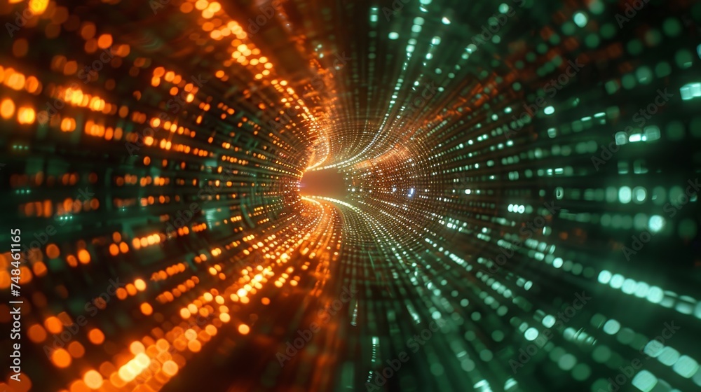 Internet network WiFi fiber optic cables transmitting data, light representing speed Internet network WiFi fiber optic cables transmitting data, light representing speed