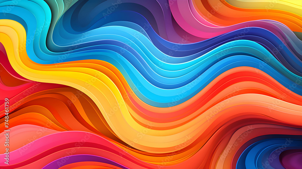 abstract colorful background with waves, rainbow wavy background, and wallpaper abstract colorful background with waves, rainbow wavy background, and wallpaper
