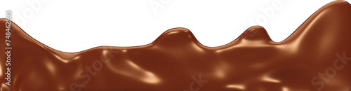 melted chocolate dripping 3D photo