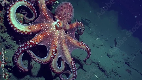 Descending deeper into the unknown a team of scientists are thrilled to have captured footage of a rare deepsea octopus. Its body adorned with striking patterns and textures