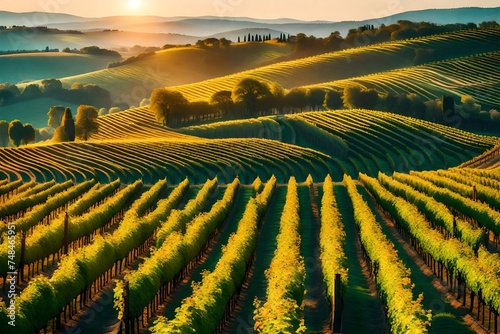 vineyard in the morning © Bhatti