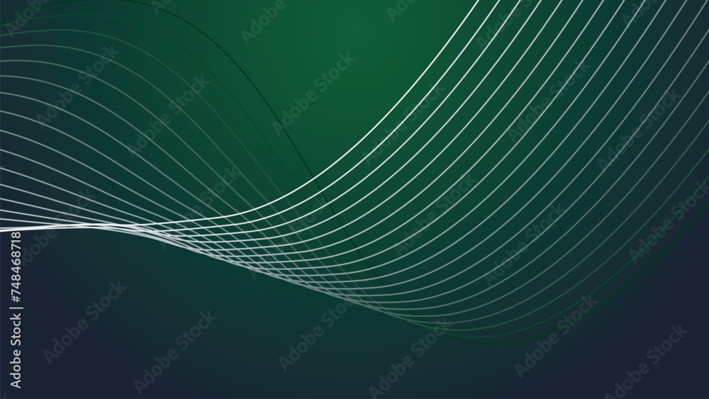 Dark green abstrct background wallpaper design vector image with curve line for backdrop or presentation Dark green abstrct background wallpaper design vector image with curve line for backdrop or presentation