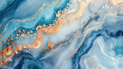 marble background with a celestial theme emphasizing harmony. Use balanced patterns  soothing colors  and celestial symbols