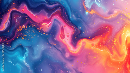 marble background with a renewed focus on abstract fireworks. Use vibrant bursts of color, dynamic shapes, and celebratory
