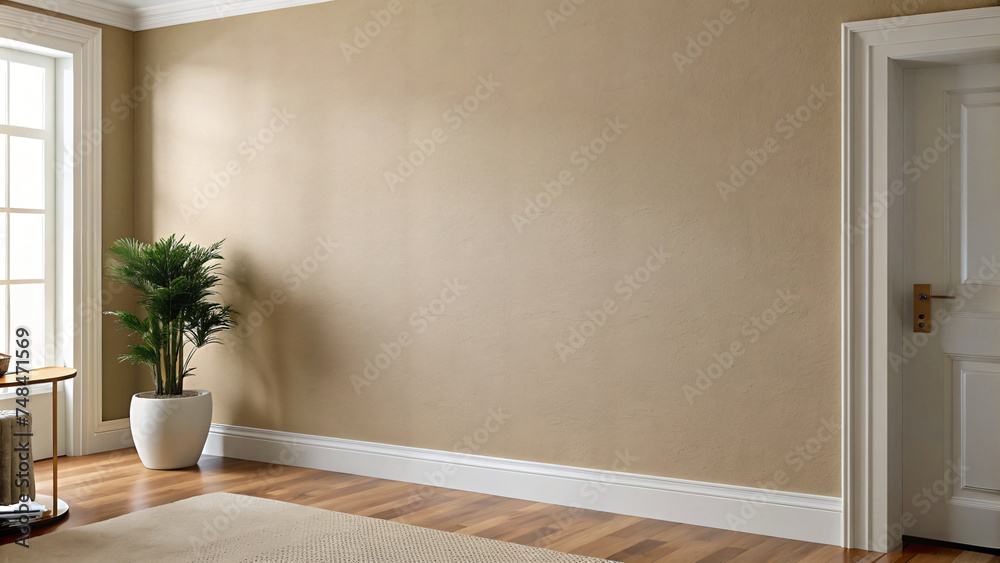 Empty interior room with wooden floor and window Empty interior room with wooden floor and window