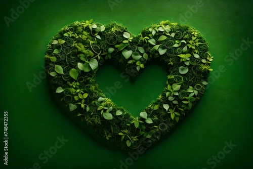 green heart shape