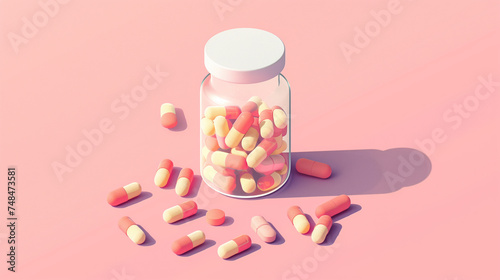 Pill, medicine, drug, pharmaceutical, supplement, vitamin, treatment, medical, drug addict, drug culture, medicated, remedy, capsule photo