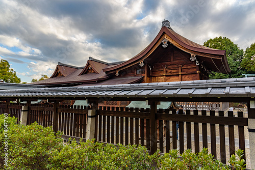 Jonangu Shinto Shrine from Heian period in southern Kyoto Japan photo