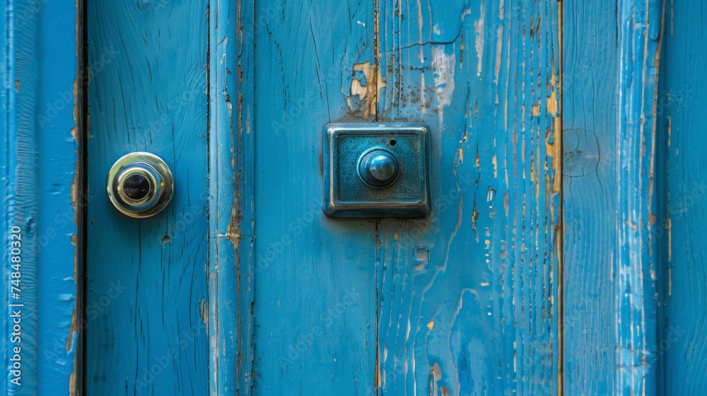 A smart doorbell with a builtin camera allowing seniors to see and communicate with visitors before opening the door adding an extra layer of security to their home.