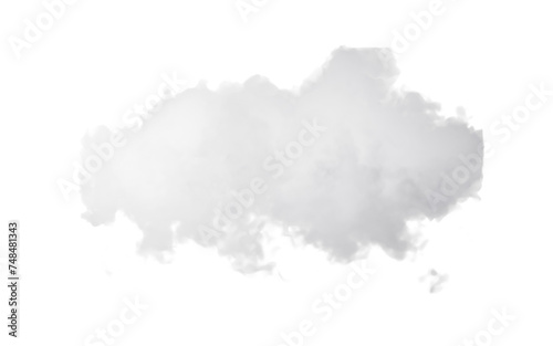 White cloud model, white smoke, 3d rendering.