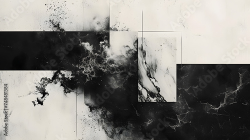 Integrate abstract typographic elements into the marble background. Experiment with creative text arrangements, fonts, and sizes