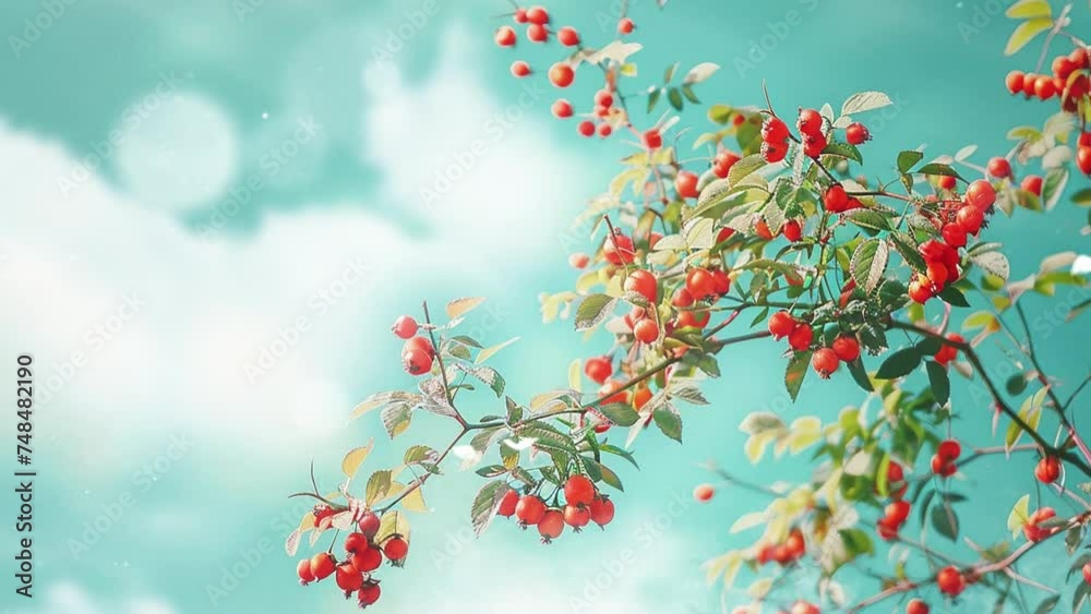 nature background with flowers and sky in the background. beautiful spring border blooming rose bush. seamless looping overlay 4k virtual video animation background nature background with flowers and sky in the background. beautiful spring border blooming rose bush. seamless looping overlay 4k virtual video animation background