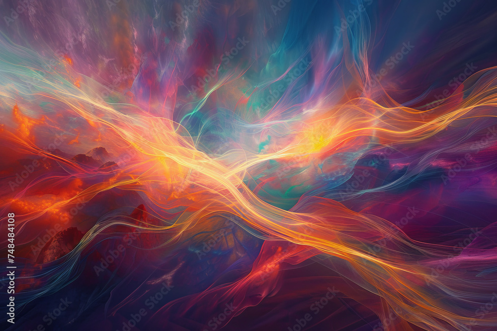 An abstract image featuring light pulsations. An abstract image featuring light pulsations.