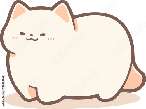 A vector file of a smiling cat 고양이 일러스트 애완동물 반려묘 애견카페 야옹이 벡터 귀여운 고양이 캐릭터