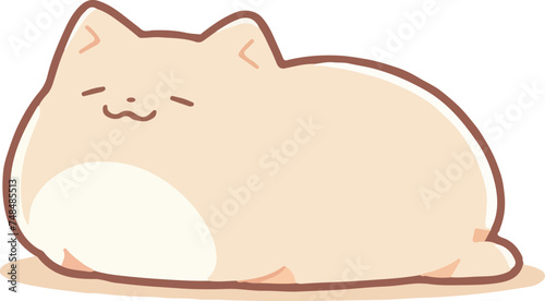 A vector file of a smiling cat 고양이 일러스트 애완동물 반려묘 애견카페 야옹이 벡터 귀여운 고양이 캐릭터