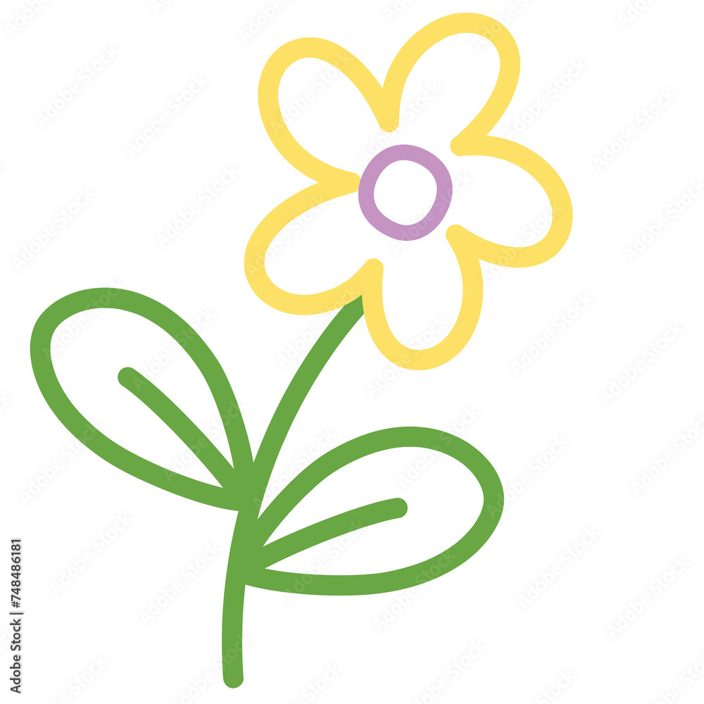 Pastel flower outline for colouring book, tattoo, spring, summer, floral icon, logo, sticker, picnic, plant, tree, nature, garden, shirt print, fabric, pattern, toy, doll Pastel flower outline for colouring book, tattoo, spring, summer, floral icon, logo, sticker, picnic, plant, tree, nature, garden, shirt print, fabric, pattern, toy, doll