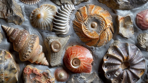 Layers of sediment reveal a treasure trove of artifacts unlocking the mysteries of the past and displaying the discoveries that have been made about the history of our oceans. photo
