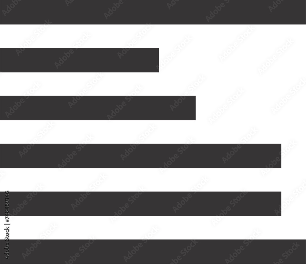 Text align left white icons on edged square buttons in various trendy colors Text align left white icons on edged square buttons in various trendy colors