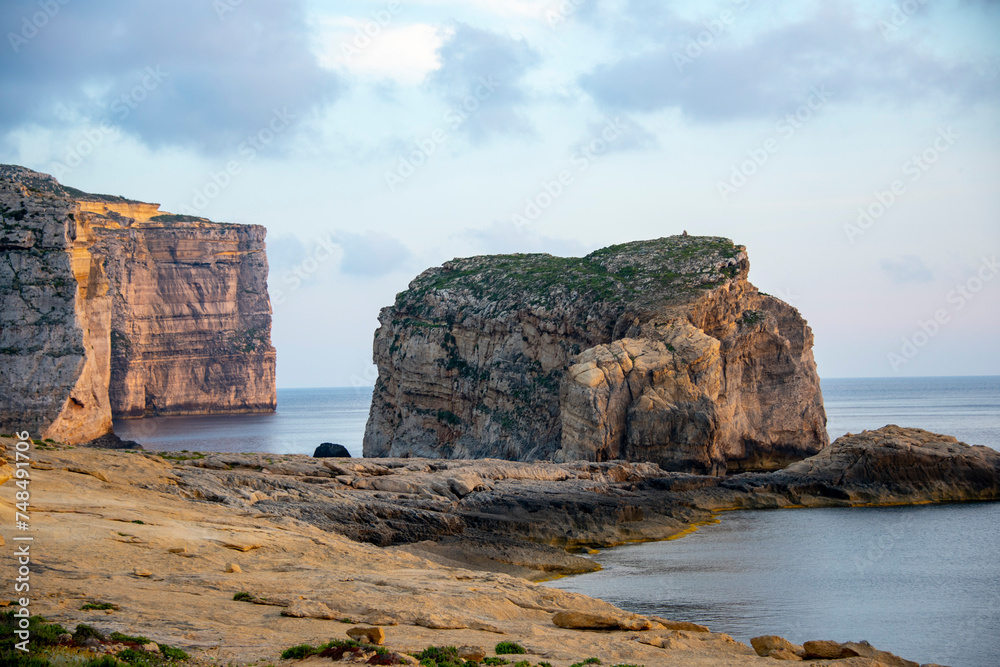 Fungus Rock on Gozo Island - Malta