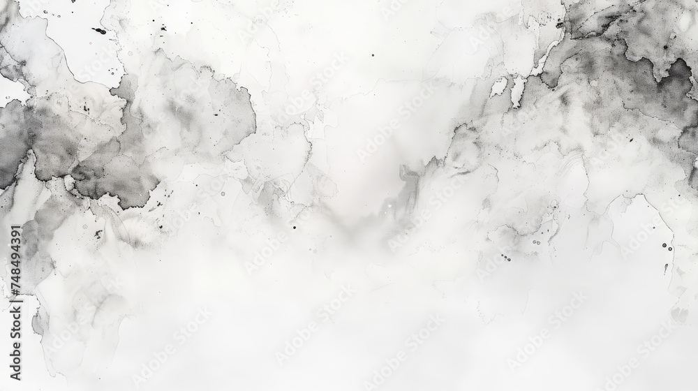 black white Watercolor texture background