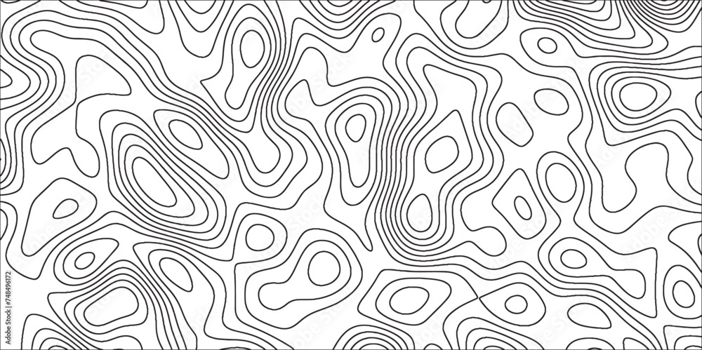 Topographic map background with geographic line map with elevation assignments.Modern design with White topographic wavy pattern design. Paper Texture Imitation of a Geographical map shades .	
