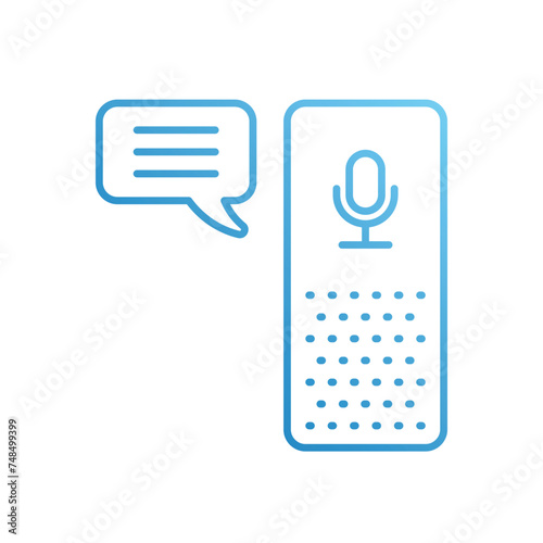 Voice Assistant icon vector stock illustration