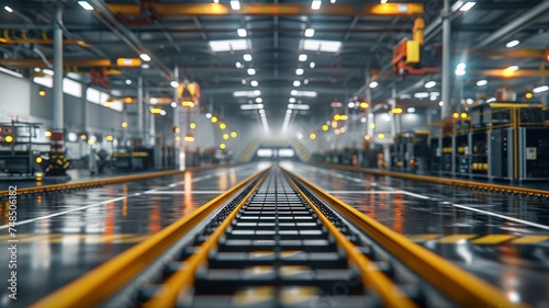 Long production lines demonstrate the scale of industrial operations